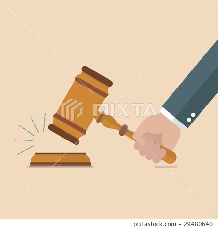 Hand holding judges gavel Hand holding judges gavel 29480640