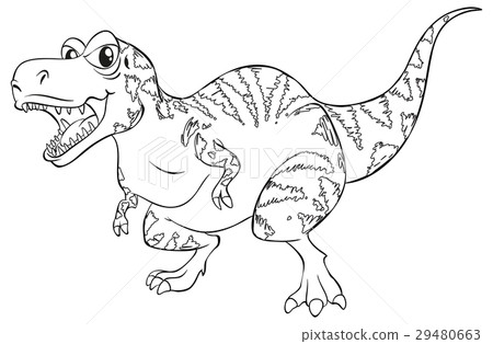 Doodle animal for T-Rex dinosaur Doodle animal for T-Rex dinosaur 29480663