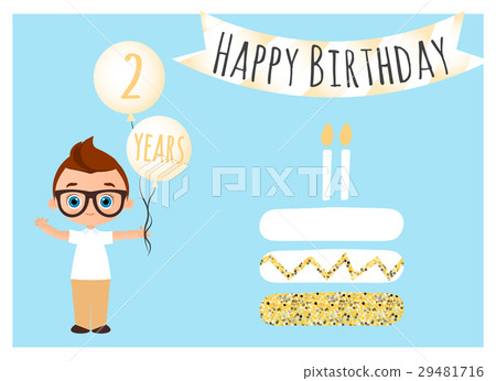 Happy birthday postcard. Happy Birthday background 29481716