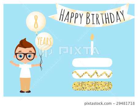 Happy birthday postcard. Happy Birthday background 29481718