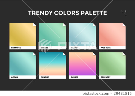 Set of colorful trendy gradient template 29481815