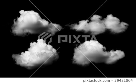 Clouds on black background 29481864