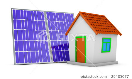 House and solar panel House and solar panel 29485077