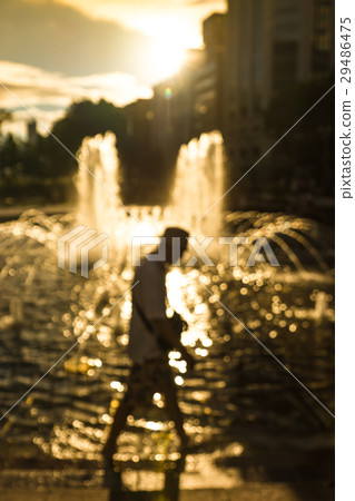 Scenery with fountain (blur expression) 29486475