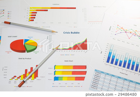 financial analysis and diagram chart report 29486480