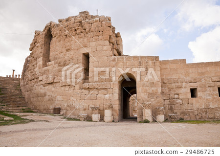 Exterior of north theater in ancient Jerash Exterior of north theater in ancient Jerash 29486725