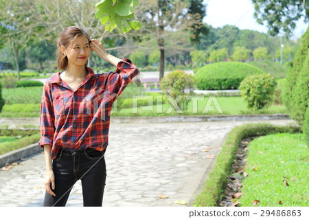 Young ladies park Vietnam 29486863