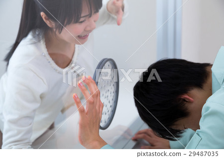 訪問設施室男性女性男友她的監獄，監護權，犯罪，逮捕，舉行，監獄 29487035