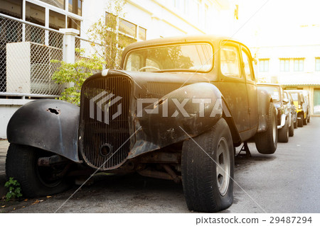 Old wrench car been left off on street Old wrench car been left off on street 29487294