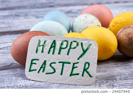 Colored Easter eggs. 29487948