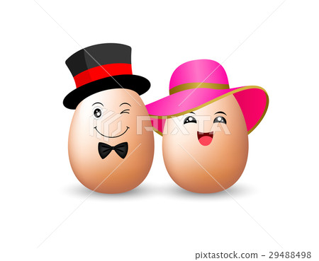 Funny egg characters. Happy Easter day. Funny egg characters. Happy Easter day. 29488498