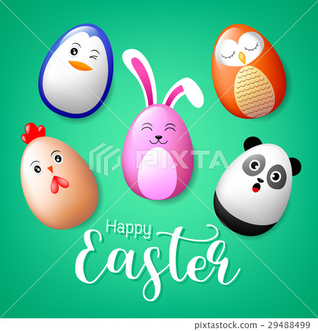 Creative easter concept of eggs . Creative easter concept of eggs . 29488499
