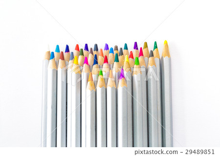 set of different colored pencils on white set of different colored pencils on white 29489851