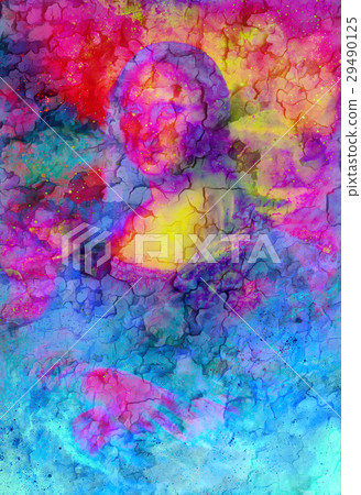 Reproduction of painting Mona Lisa by Leonardo da 29490125