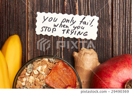 Natural food on wooden surface. Natural food on wooden surface. 29490369
