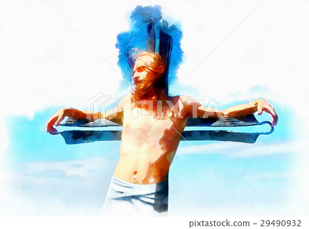 interpretation of Jesus on the cross, graphic 29490932