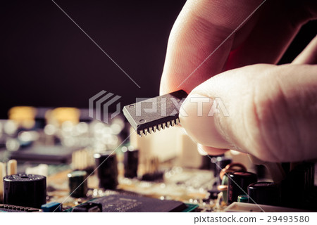Computer chip electronics 29493580