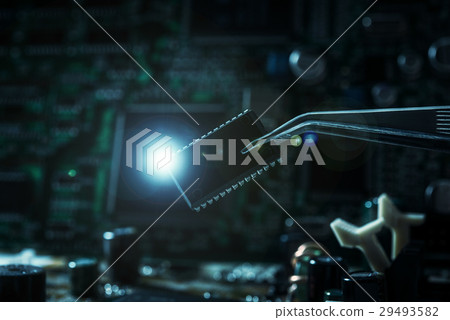 Computer chip electronics 29493582