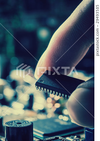 Computer chip electronics Computer chip electronics 29493585