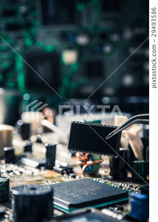 Computer chip electronics Computer chip electronics 29493586
