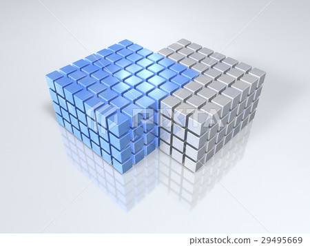 同化的抽象3DCG例證 29495669