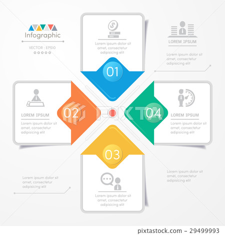 Infographics design template with icons 29499993