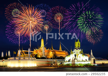 Firework Celebration at the grand palace. Firework Celebration at the grand palace. 29502235