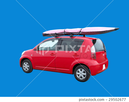 Car with a surfboard Car with a surfboard 29502677