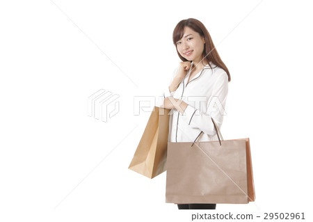 A young woman who enjoys shopping A young woman who enjoys shopping 29502961