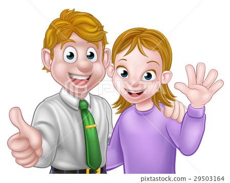 Cartoon Couple 29503164