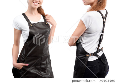 Young redhaired woman chef or waiter posing 29503560