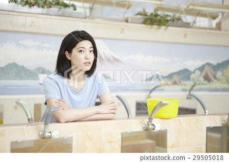 Sento女孩洗肖像女人 29505018