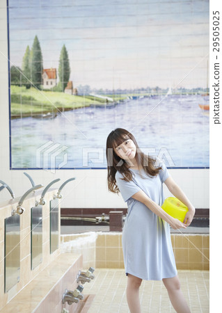 Sento bathing bath washing area Sento bathing bath washing area 29505025