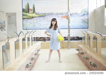 Sento bathing bath washing area 29505090