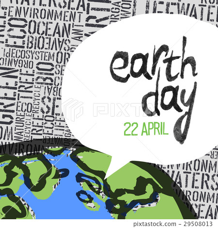 Earth day, 22 April graphics.  29508013