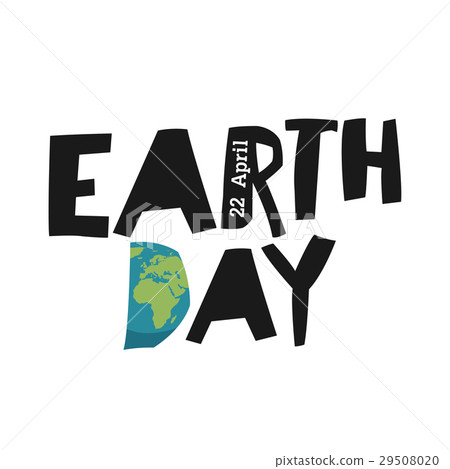 Earth day ecology logotype template. Earth planet 29508020