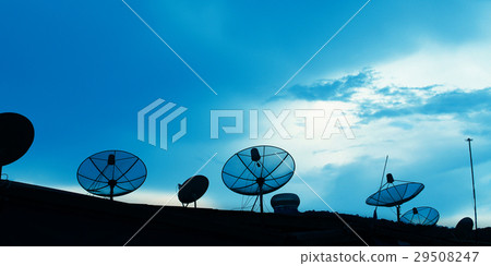 Satellite dish on the roof, Thailand Satellite dish on the roof, Thailand 29508247