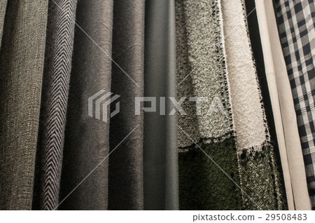 Set of multi-colored fabrics background texture 29508483