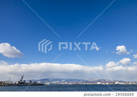 Hakodate port and blue sky Hakodate port and blue sky 29508889