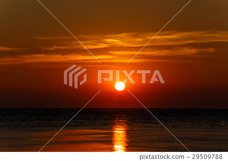 Sunrise over the beach evening 29509788