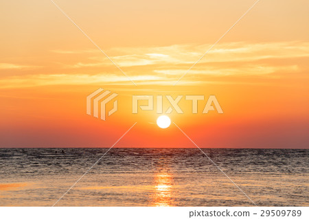 Sunrise over the sea evening 29509789