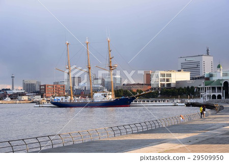 Yokohama Rinko Park where the sailing boat anchors Yokohama Rinko Park where the sailing boat anchors 29509950