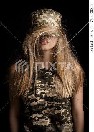 portrait of beautiful woman soldiers in military portrait of beautiful woman soldiers in military 29510066