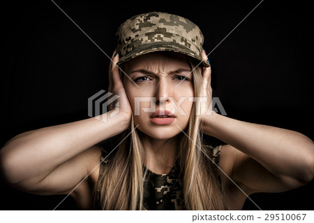 portrait of woman soldiers in military attire portrait of woman soldiers in military attire 29510067