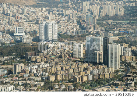 Aerial view of Tehran, the capital city of Iran 29510399