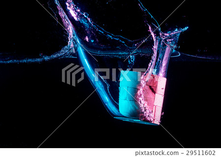 Water splash with puzzle effect Water splash with puzzle effect 29511602