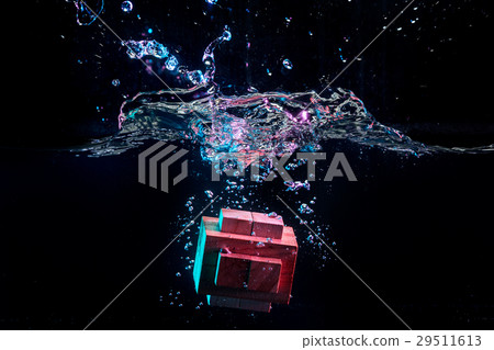 Water splash with puzzle effect Water splash with puzzle effect 29511613
