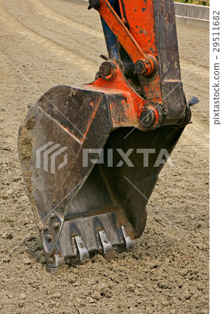 Digging buckets at construction site 29511682