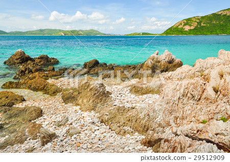 Tropical rock beach in Koh Kham island. 29512909