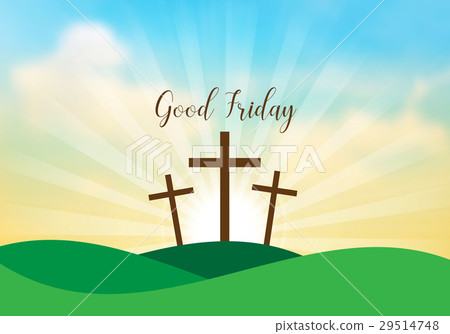 Good Friday. Background with white cross Good Friday. Background with white cross 29514748